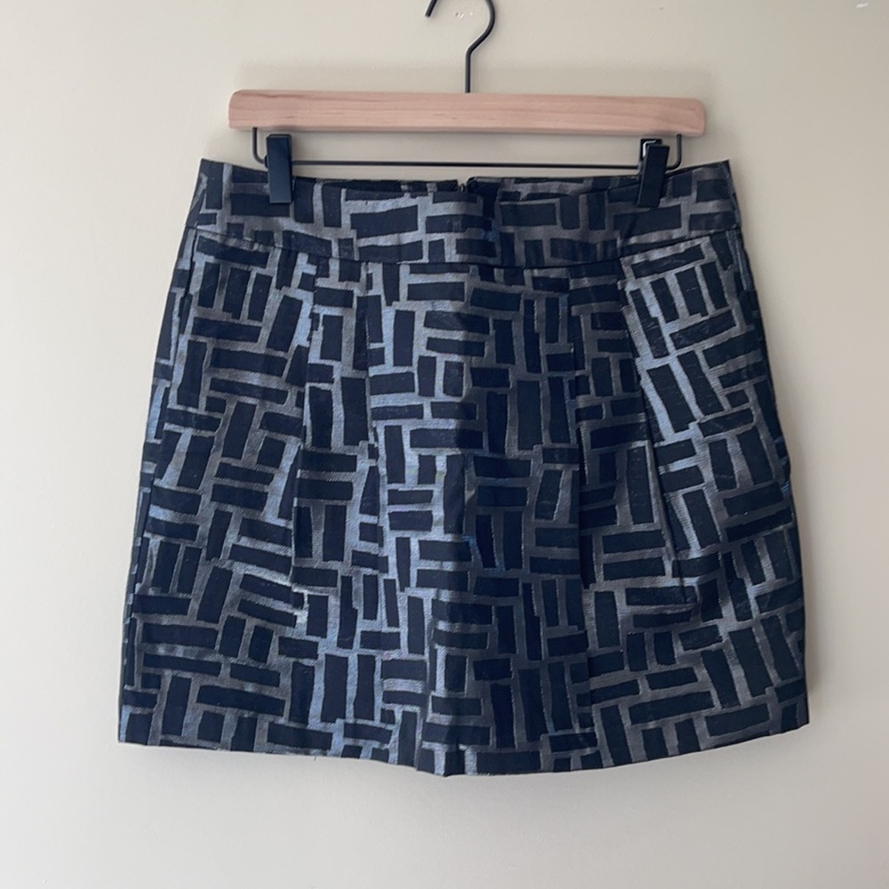 Black Lined Banana Republic Mini Skirt w pockets 8